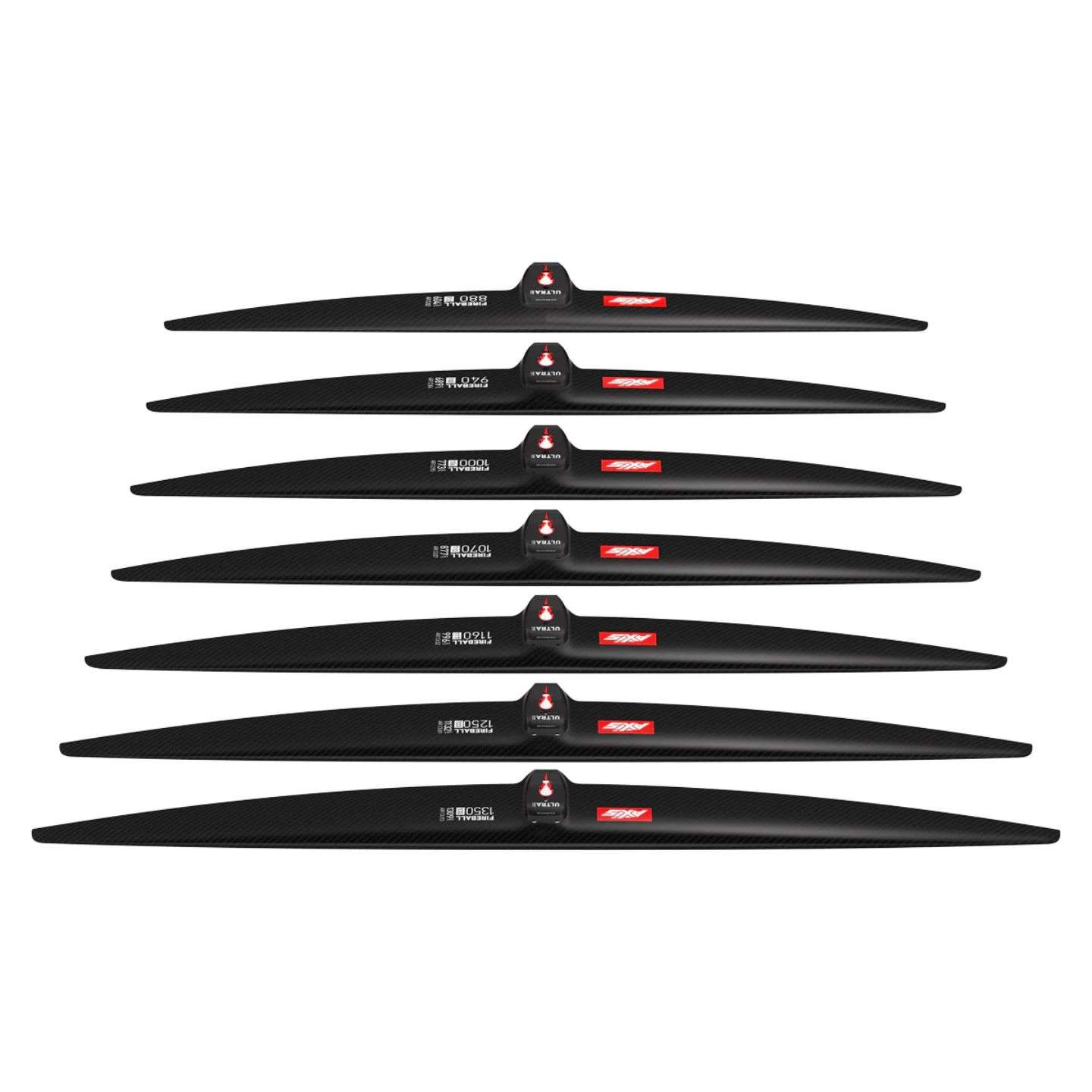 Axis Fireball Front Wing top surface view showing the wing span and outline