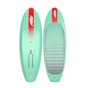 Axis 2025 Hybrid Carbon Foilboard full studio product view showing the board outline and foil track area