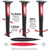 Axis Pro Ultra High Modulus Carbon Mast close-up of the mast profile and carbon construction