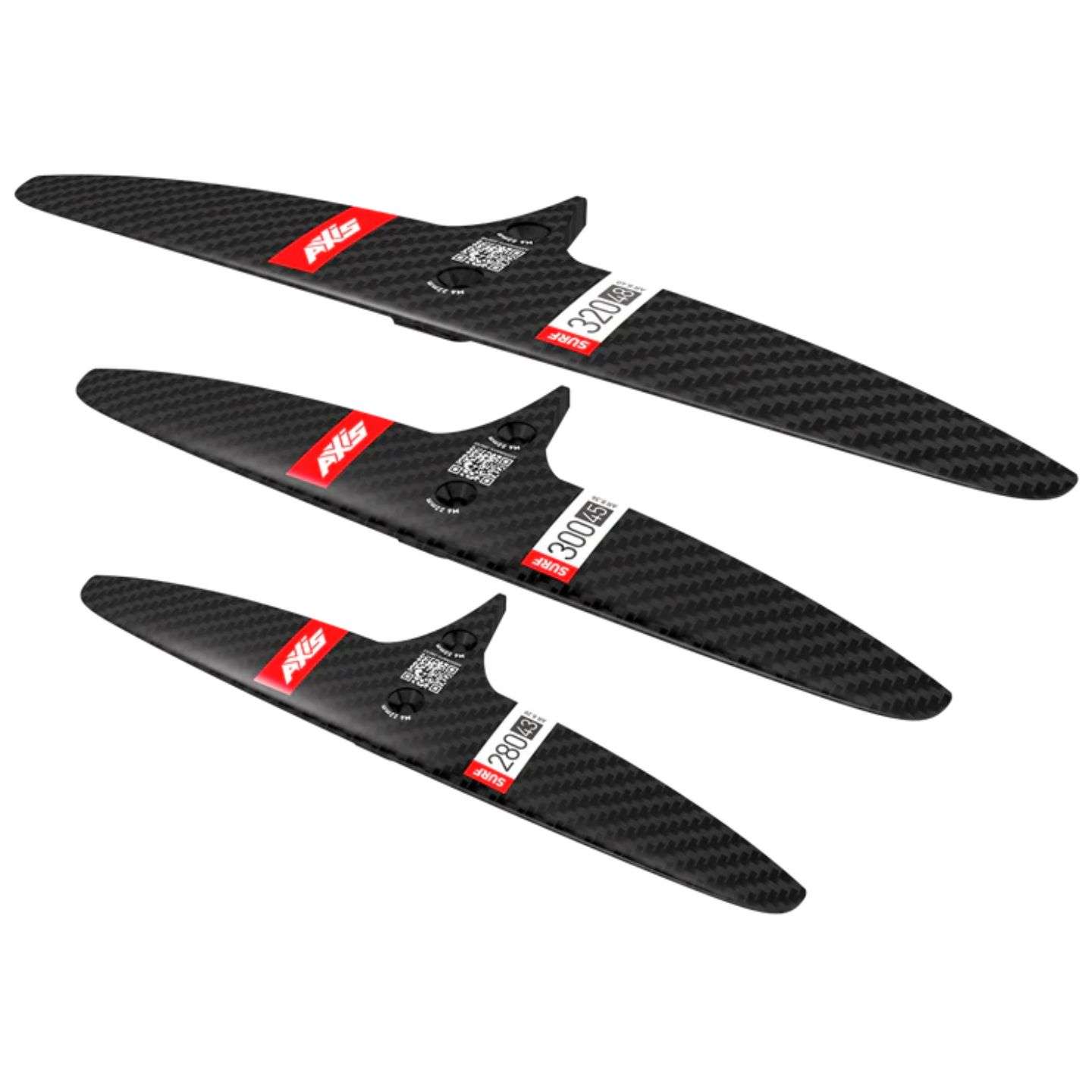 Axis Skinny Surf Rear Wings on-water action and lifestyle view showing the product in use