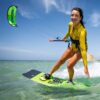 Crazyfly Cruiser LW 2026 Kiteboard deck view highlighting the top graphics and stance area