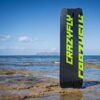 Crazyfly Cruiser LW 2026 Kiteboard base view showing the underside graphics and board shape