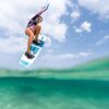 Crazyfly Raptor 2026 Kiteboard deck view highlighting the top graphics and stance area
