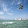 Crazyfly Raptor Ltd 2026 Kiteboard deck view highlighting the top graphics and stance area