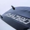 Crazyfly Raptor Ltd 2026 Kiteboard close-up detail of the rail, tips and construction finish