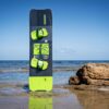 Crazyfly Slicer 2026 Kiteboard base view showing the underside graphics and board shape