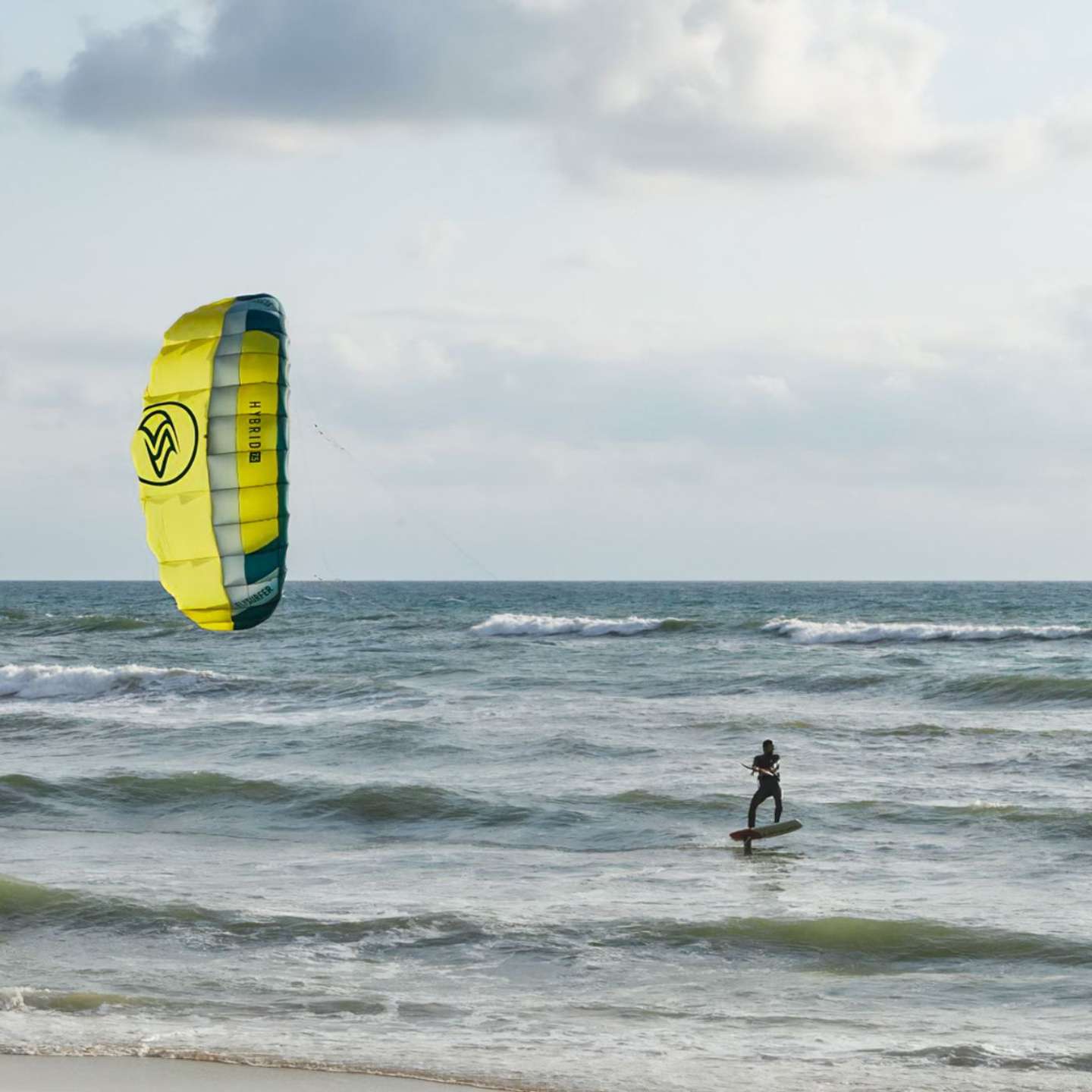 Flysurfer Hybrid Kite, alternate product view showing the full canopy shape
