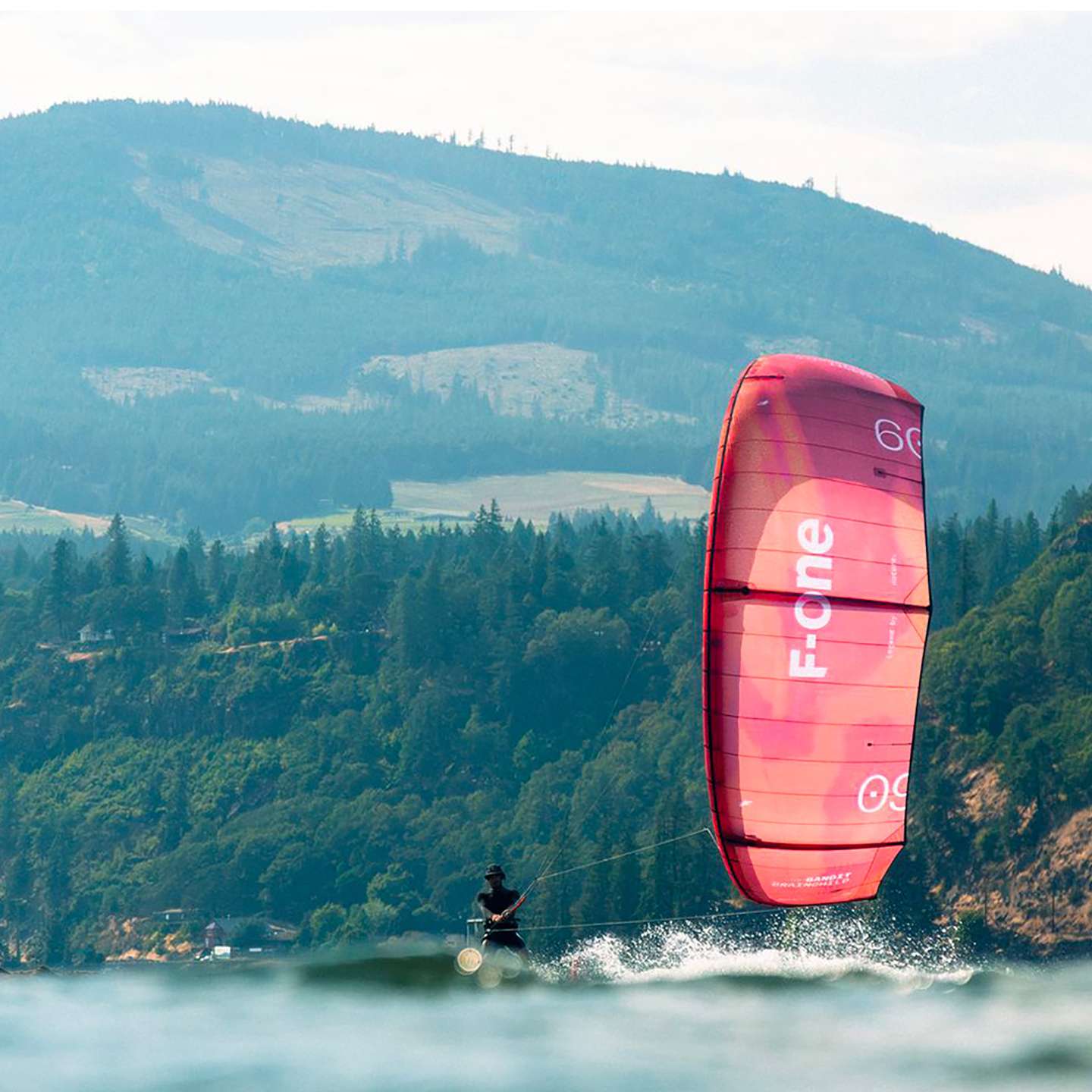 F-One Bandit Brainchild V2 Kite full canopy view