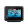 GoPro HERO action camera front view with compact waterproof body