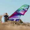 Harlem Peak Kite, alternate full kite view showing canopy graphics