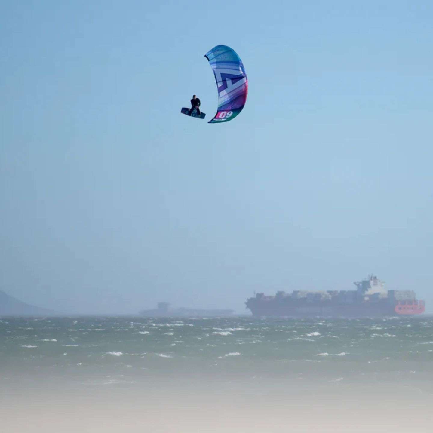 Harlem Peak Kite, on-water kitesurfing action and lifestyle view
