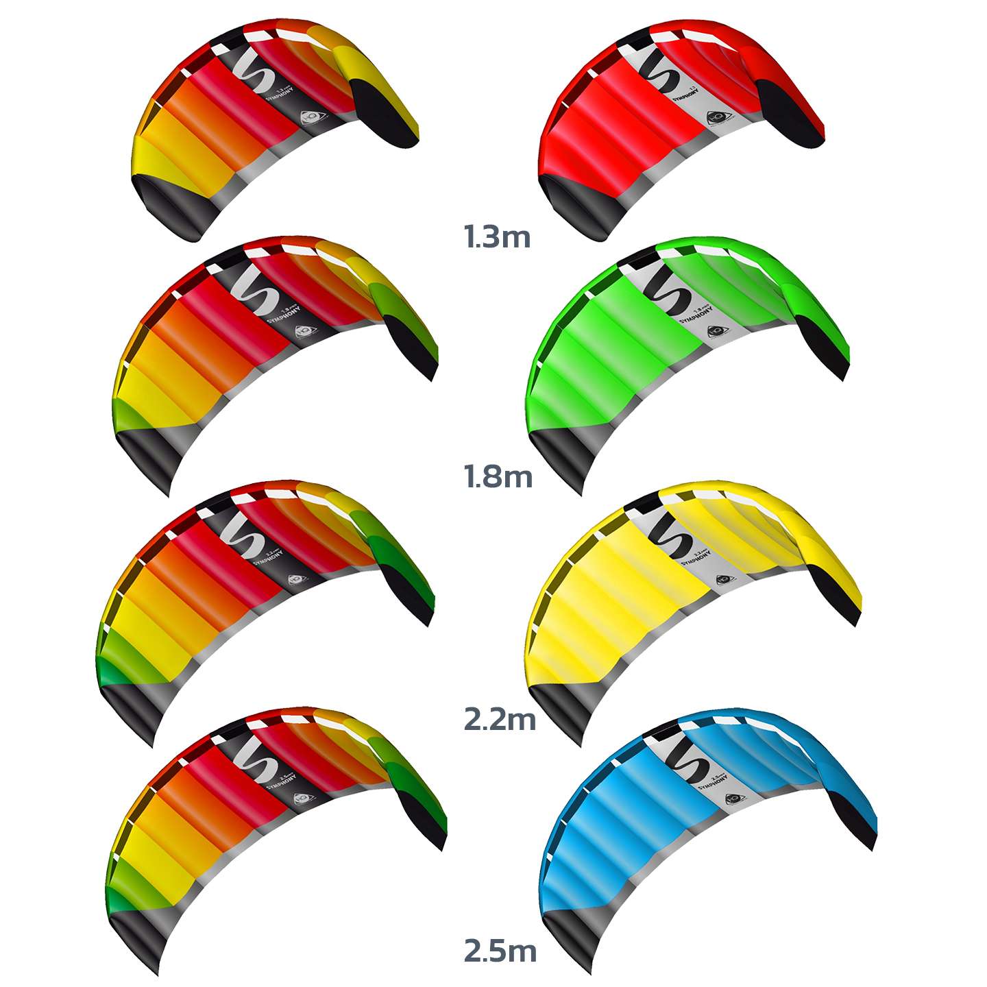 HQ Symphony Pro dual-line power kite flying in outdoor action photo