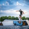 Hyperlite Bloodline 2026 Wakeboard – alternate view showing the wakeboard shape and base graphic