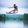 Hyperlite Motive 2026 Wakeboard – alternate view showing the wakeboard shape and base graphic