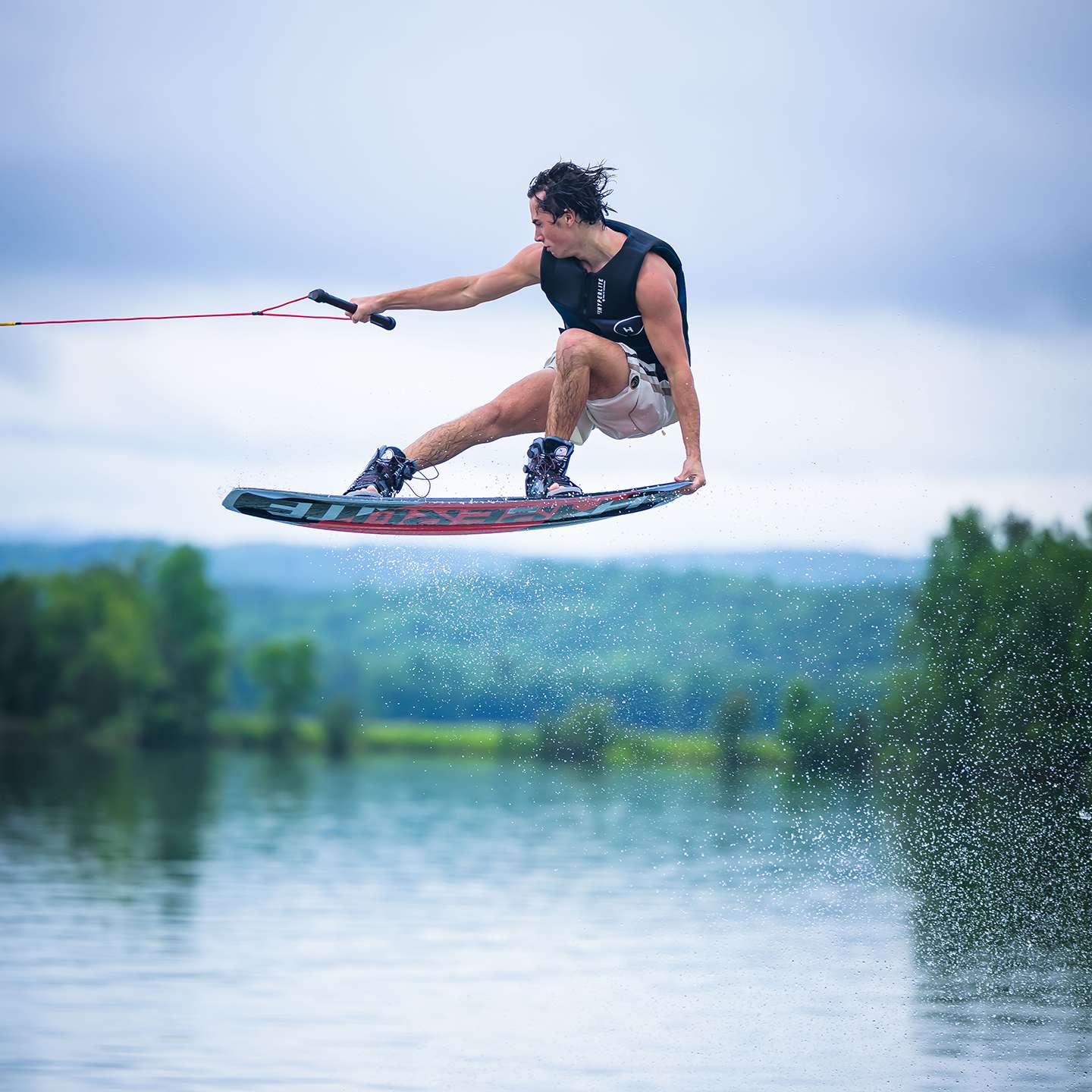 Hyperlite Motive 2026 Wakeboard – alternate view showing the wakeboard shape and base graphic