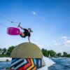 Hyperlite Pleasure 2026 Wakeboard – alternate view showing the wakeboard shape and base graphic