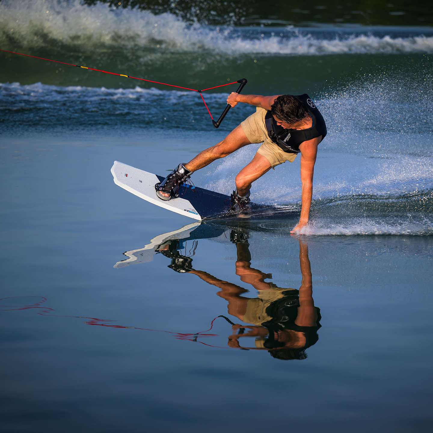 Hyperlite State 2.0 2026 Wakeboard – alternate view showing the wakeboard shape and base graphic