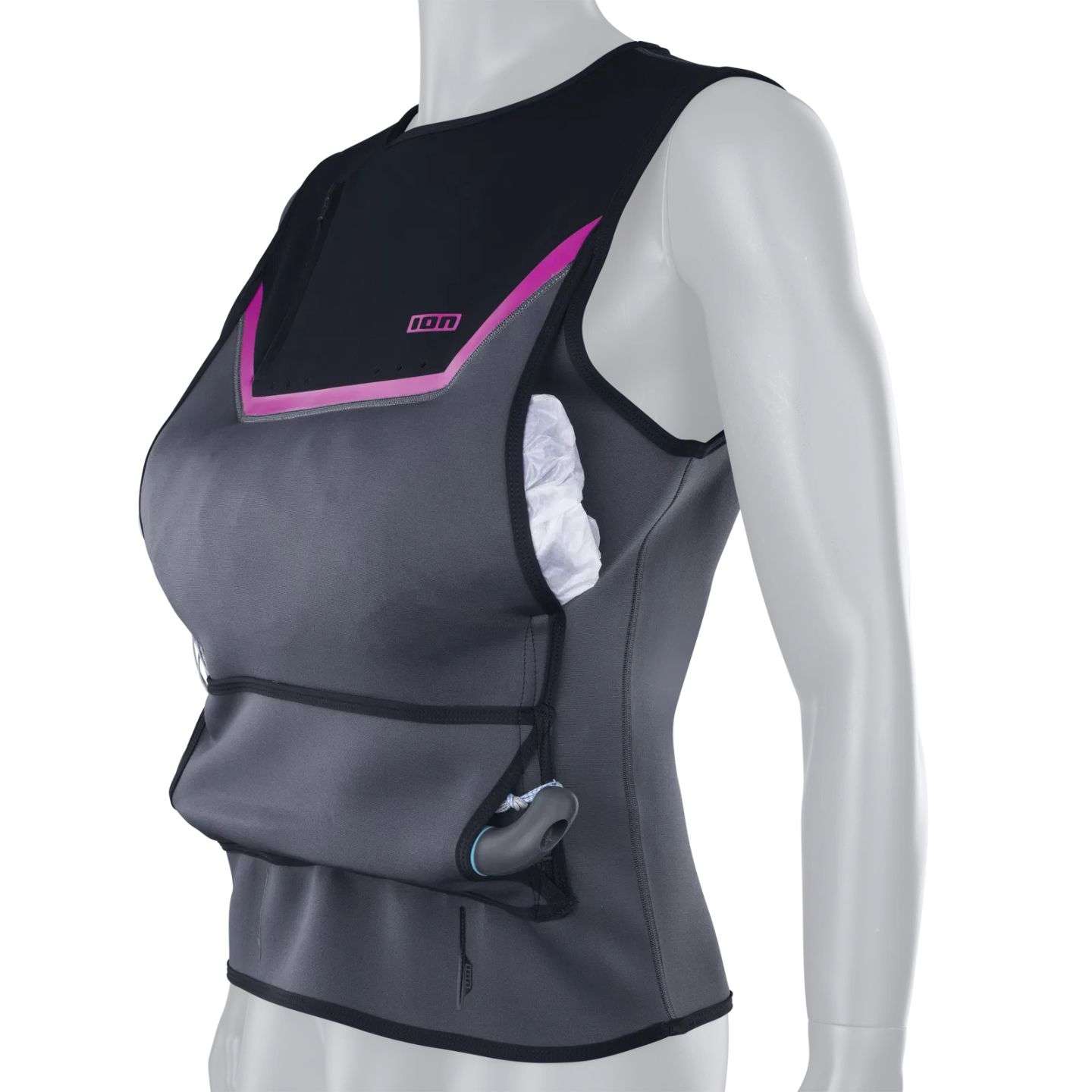 ION Neo Jam Jacket hood and zip detail