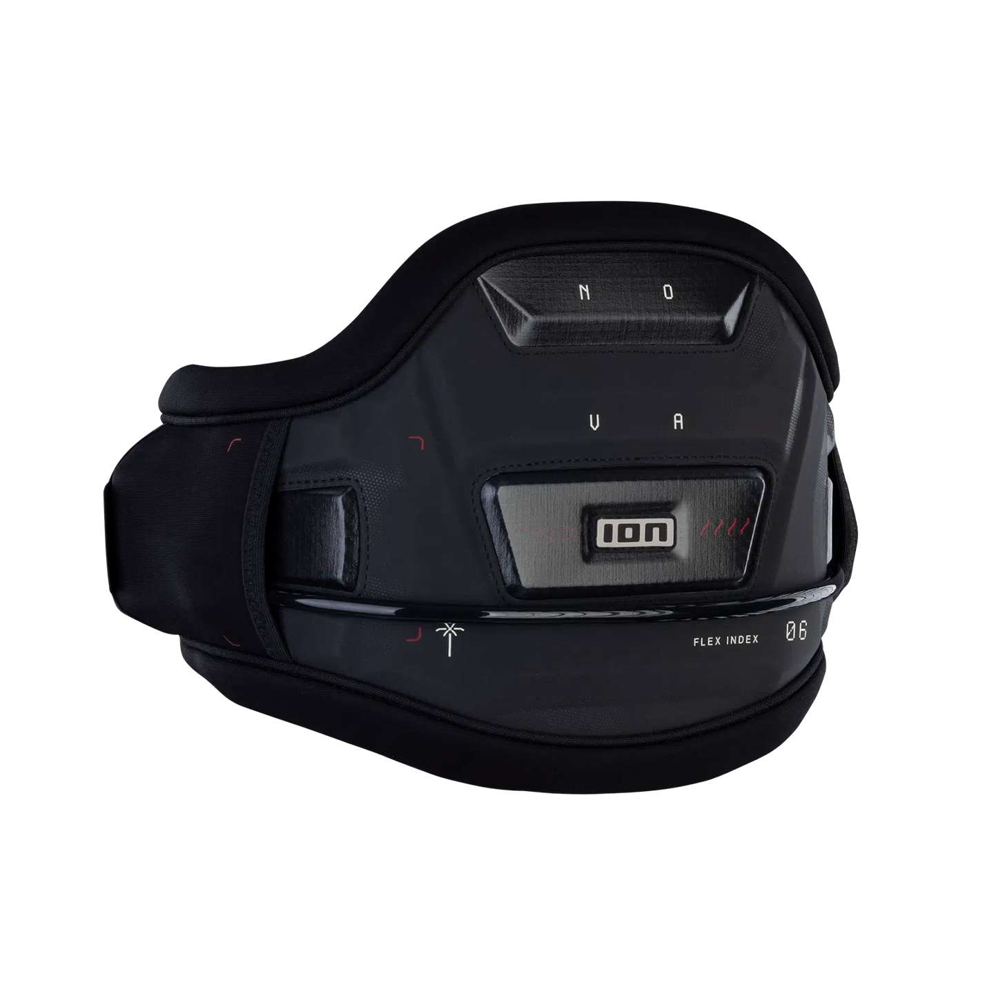 ION Women's Nova Kite Harness 2026 in black studio product view