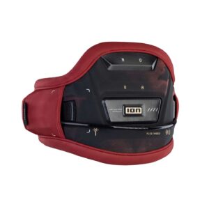 ION Women's Nova Kite Harness 2025 in red studio product view