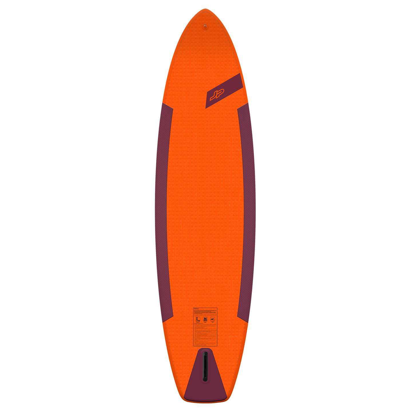 JP AllRoundAir SE 3DS 11'0 Inflatable SUP 2021 deck view showing traction pad, carry handle area and paddleboard shape