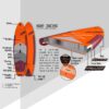 JP AllRoundAir SE 3DS 11'0 Inflatable SUP 2021 underside view showing the hull shape, fin area and board outline