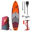 JP AllRoundAir SE 3DS 11'0 Inflatable SUP 2021 product cutout showing the full SUP board outline, deck pad and nose-to-tail shape