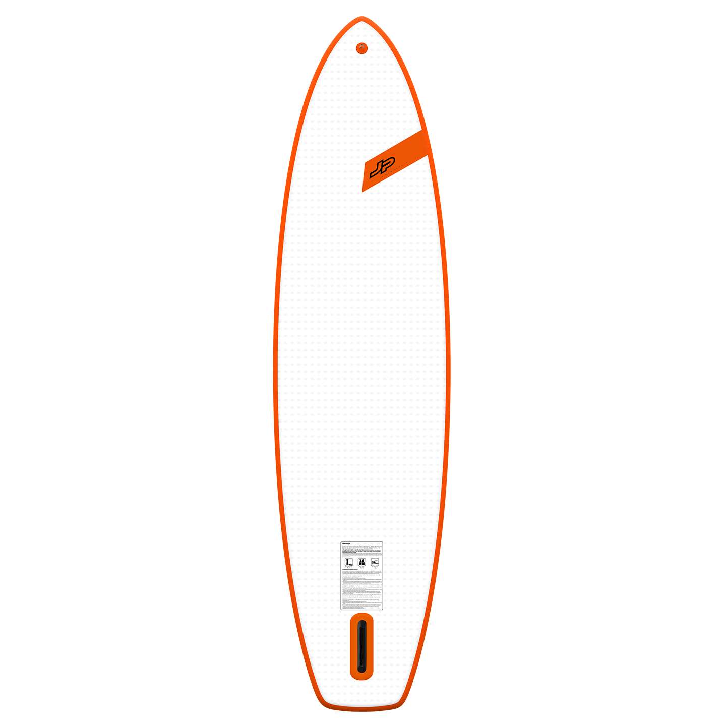 JP AllRoundAir SL 11'0 Inflatable SUP 2021 deck view showing traction pad, carry handle area and paddleboard shape