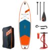 JP AllRoundAir SL 11'0 Inflatable SUP 2021 product cutout showing the full SUP board outline, deck pad and nose-to-tail shape
