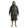 Moonwrap Long Sleeve Robe Camo Limited Edition front view showing hood and full-length changing robe shape