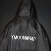 Moonwrap Short Sleeve Waterproof Changing Robe side view showing fit, sleeves and changing robe length