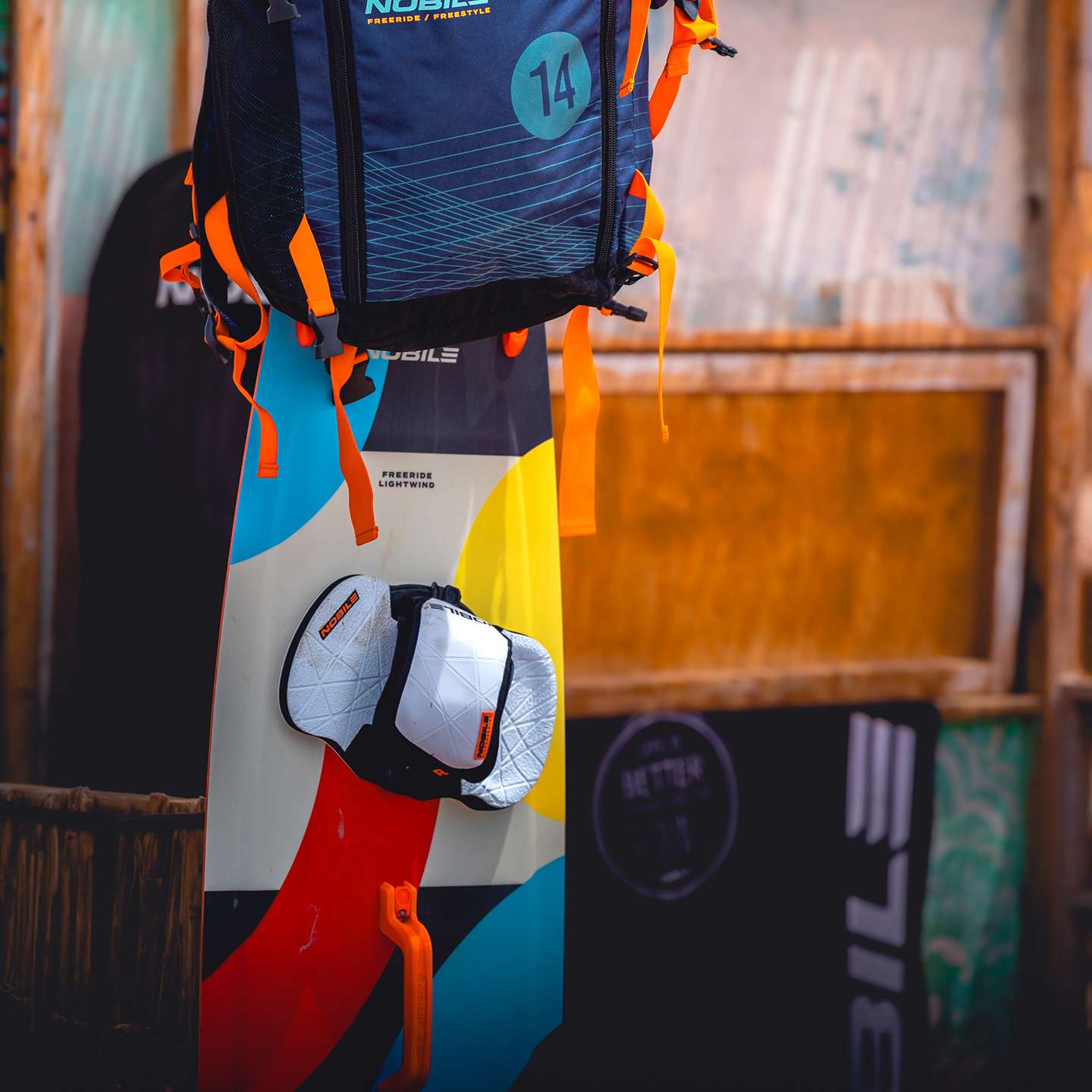 Nobile NT5 2026 Kiteboard close-up of board shape and construction details