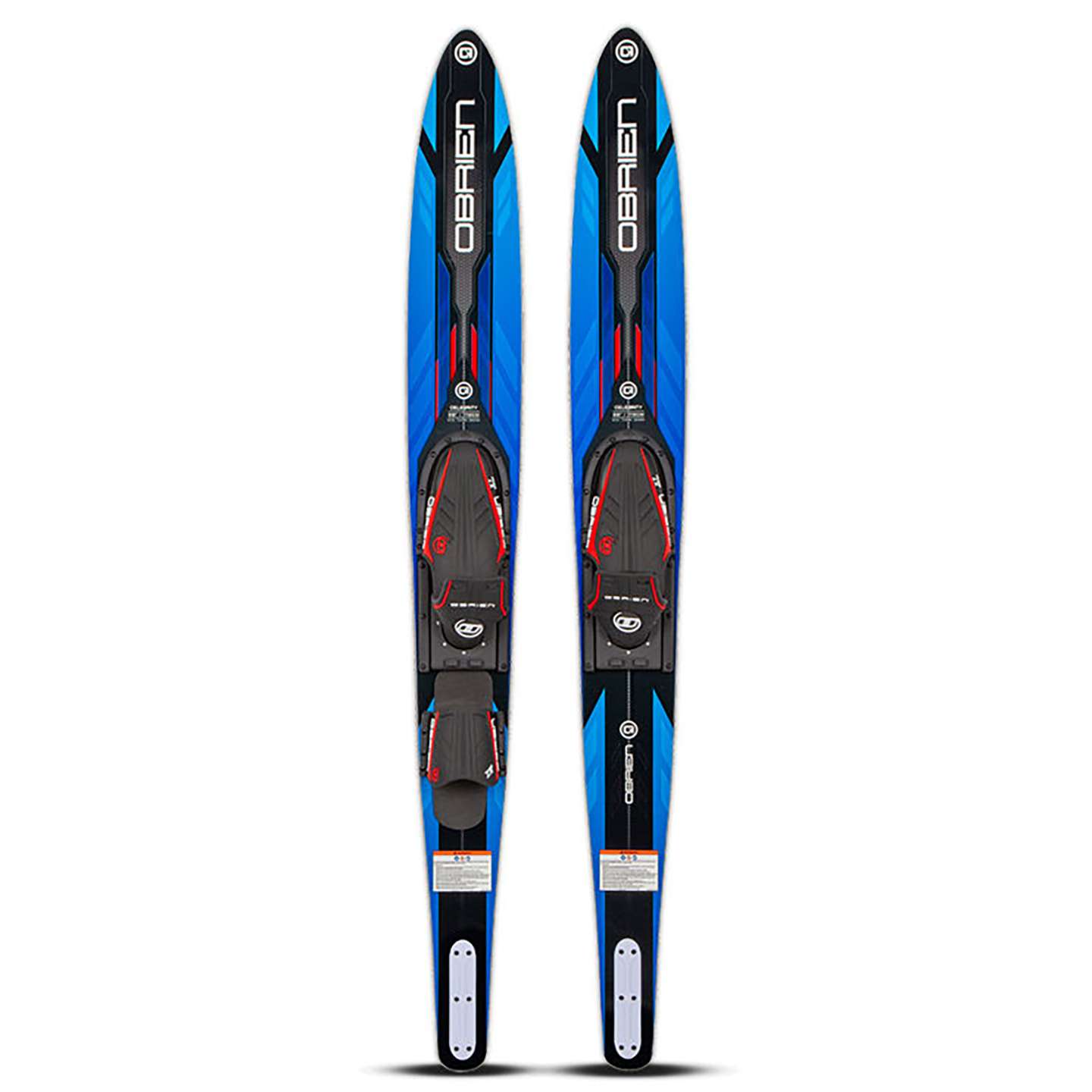 O'Brien Celebrity 68 Combo Waterskis 2021 water skis studio cutout showing the pair of water skis