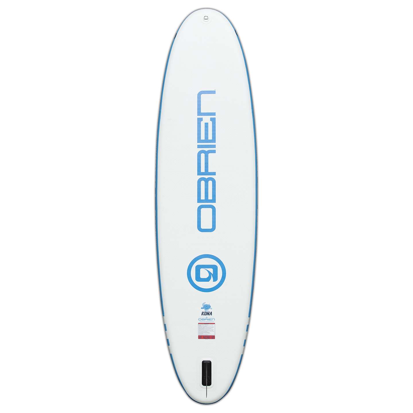 O'Brien 10'6 Kona Inflatable SUP stand up paddle board deck view showing the traction pad and board layout