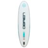 O'Brien 11'0 Rio Inflatable SUP stand up paddle board bottom view showing the hull and fin setup