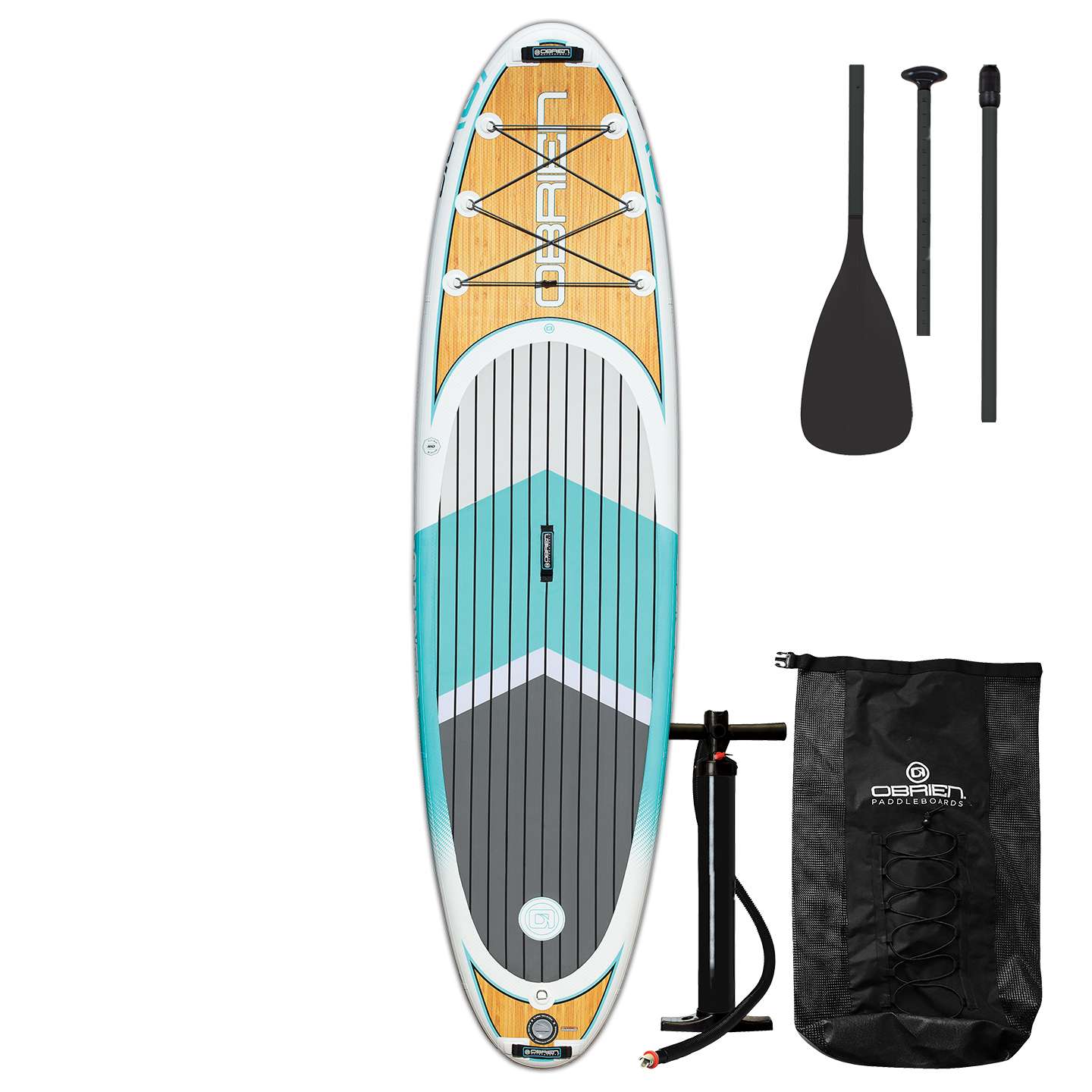O'Brien 11'0 Rio Inflatable SUP stand up paddle board studio cutout showing the paddle board shape
