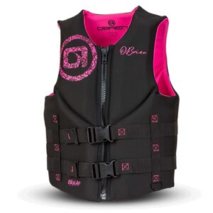 O'Brien Women's Traditional Wake Vest studio cutout showing the front of the wake vest