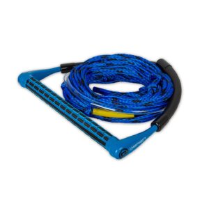 O'Brien 4-Section Wake Rope & Handle Combo tow rope in blue studio cutout showing the tow rope and handle