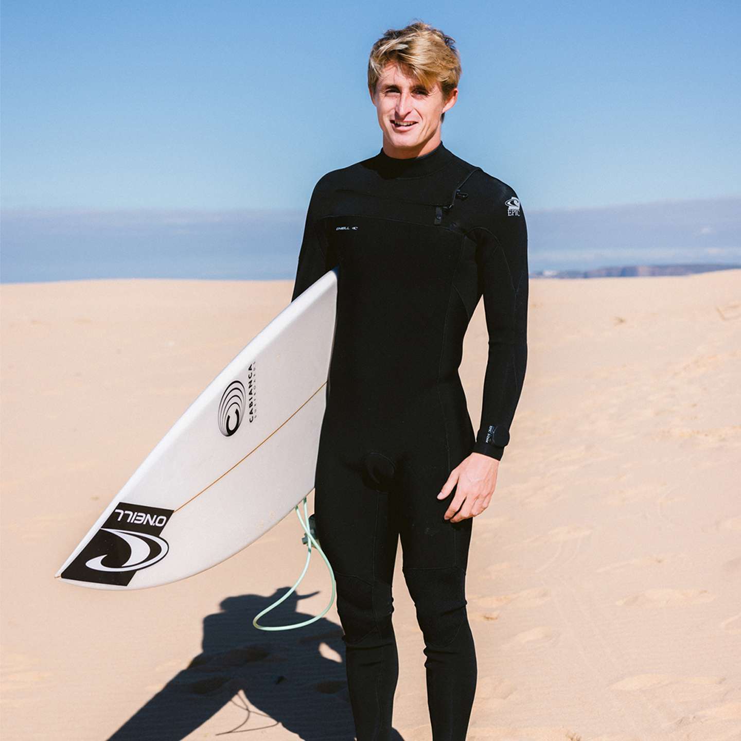 O'Neill Epic 5/4 CZ Wetsuit 2026 in colourway A05 chest zip and seam detail