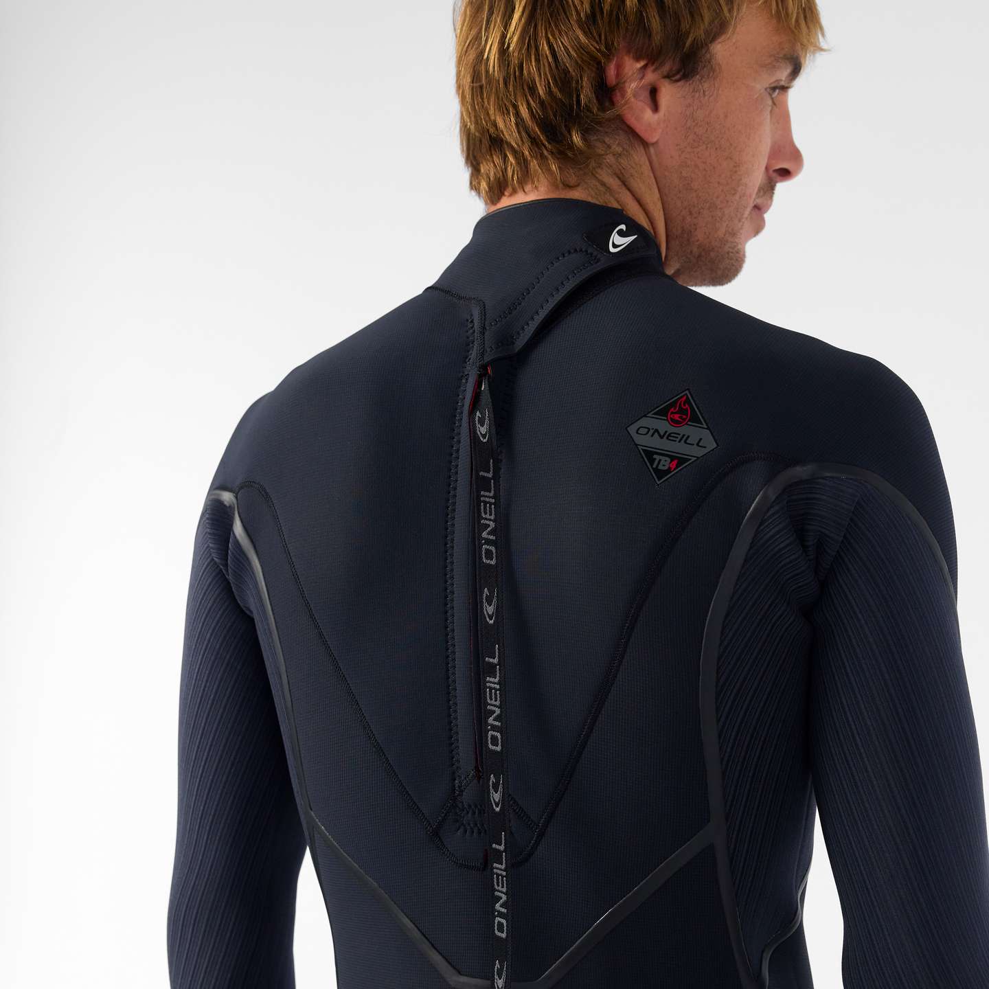 O'Neill Hyperfreak Fire 5/4+ BZ Wetsuit 2026 in colourway A00 lifestyle fit view