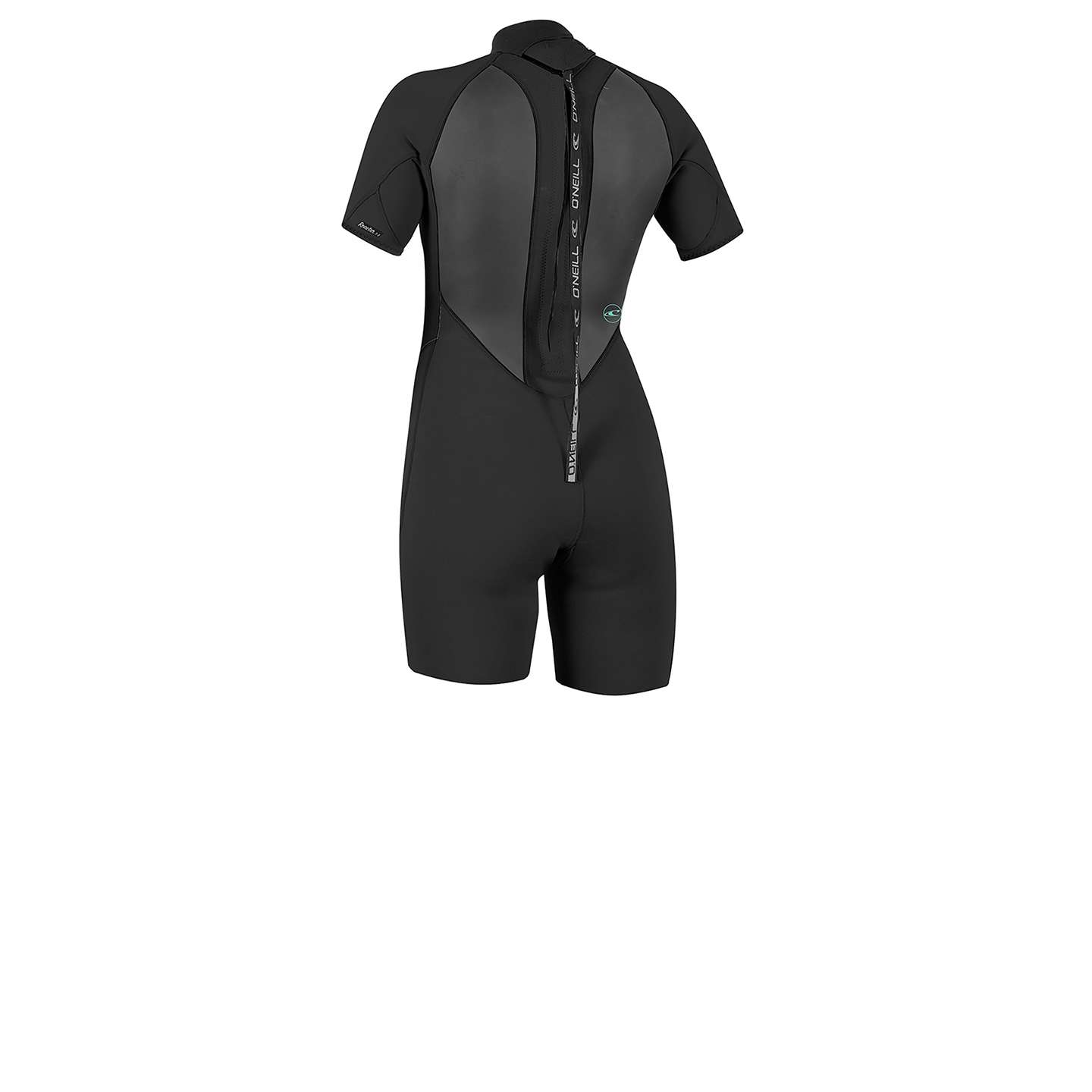 O'Neill Womens Reactor II 2mm Shorty Wetsuit back studio view