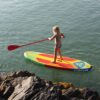 O'Shea 7'10 Grom QSx Inflatable SUP Board 2025 deck view showing traction pad, carry handle and board shape