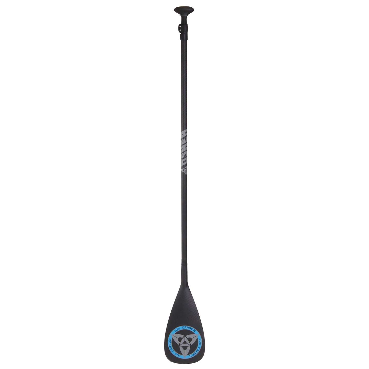 oshea-2021-carbon-70-3p-paddle-cutout-zoom O'Shea Carbon 70 3-Piece Adj SUP Paddle 2022 studio product image of the adjustable SUP paddle