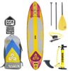 O'Shea 10'2 QSx Pink Inflatable SUP 2025 studio product image of the full board