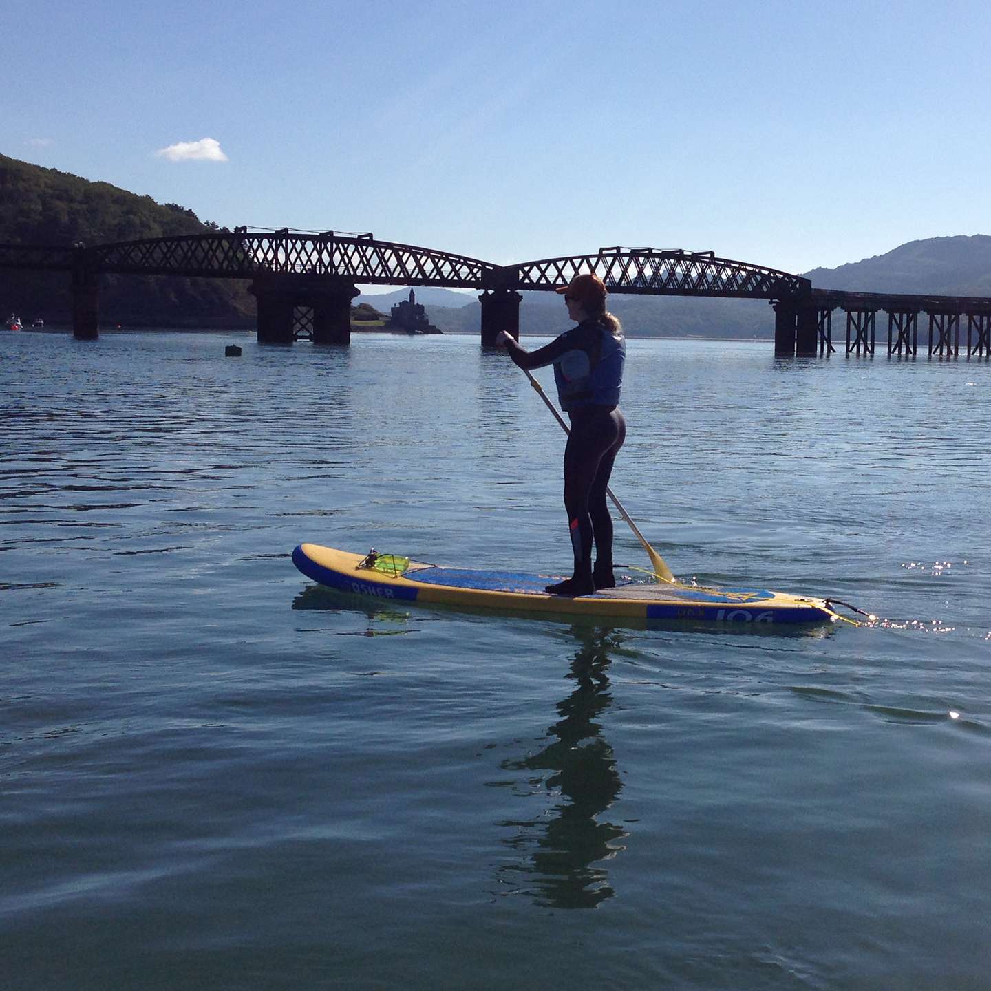 O'Shea 10'6 HDx Inflatable SUP 2025 deck view showing traction pad, carry handle and board shape