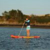O'Shea 10'2 HDx Inflatable SUP 2025 deck view showing traction pad, carry handle and board shape