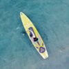 O'Shea 11'0 Siren HDx Inflatable SUP 2023 deck view showing traction pad, carry handle and board shape