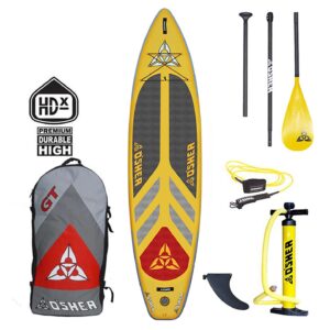 O'Shea 11'2 GT HDx Inflatable SUP 2023 studio product image of the full board