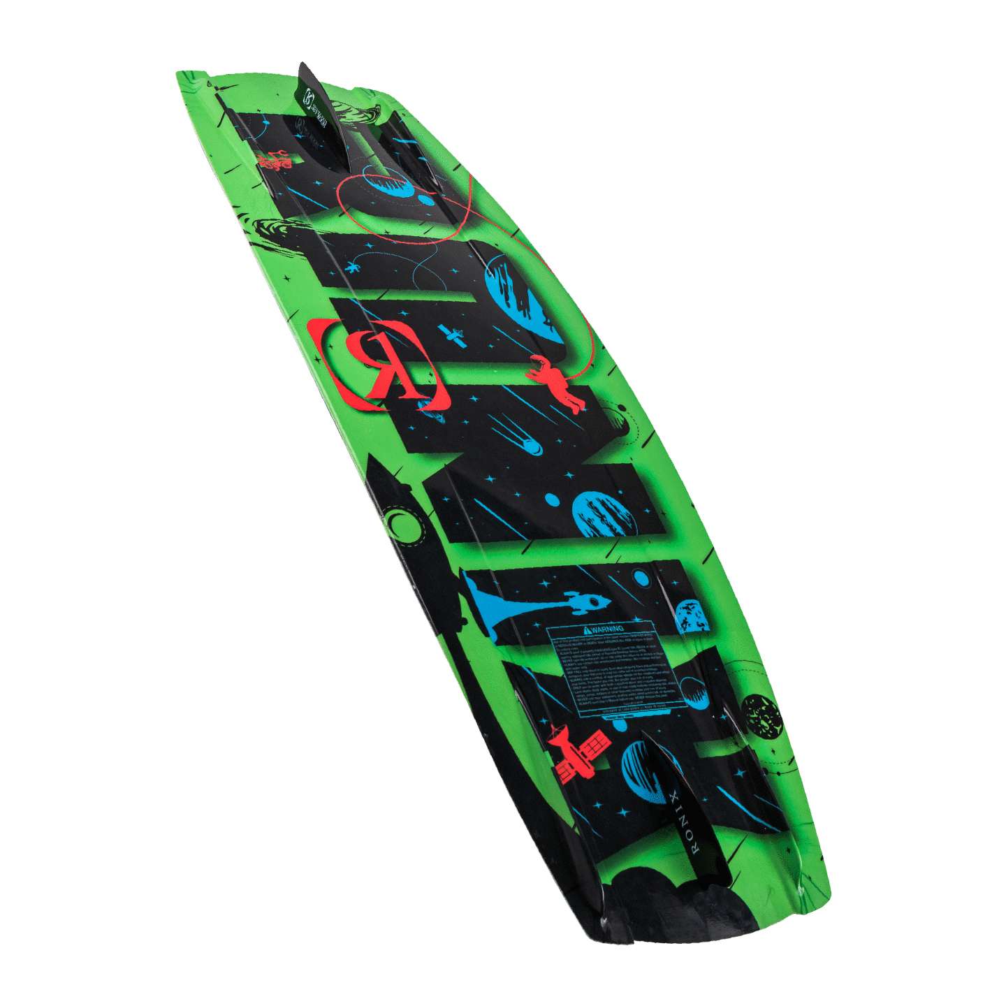 ronix-2022-vision-board-alt4-zoom Ronix Vision Kids Wakeboard 2026 lifestyle-style gallery image showing the wakeboard design