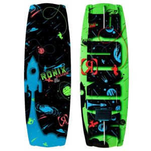 Ronix Vision Kids Wakeboard 2026 studio product view showing the deck graphic